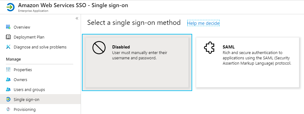 AWS Single Sign-On