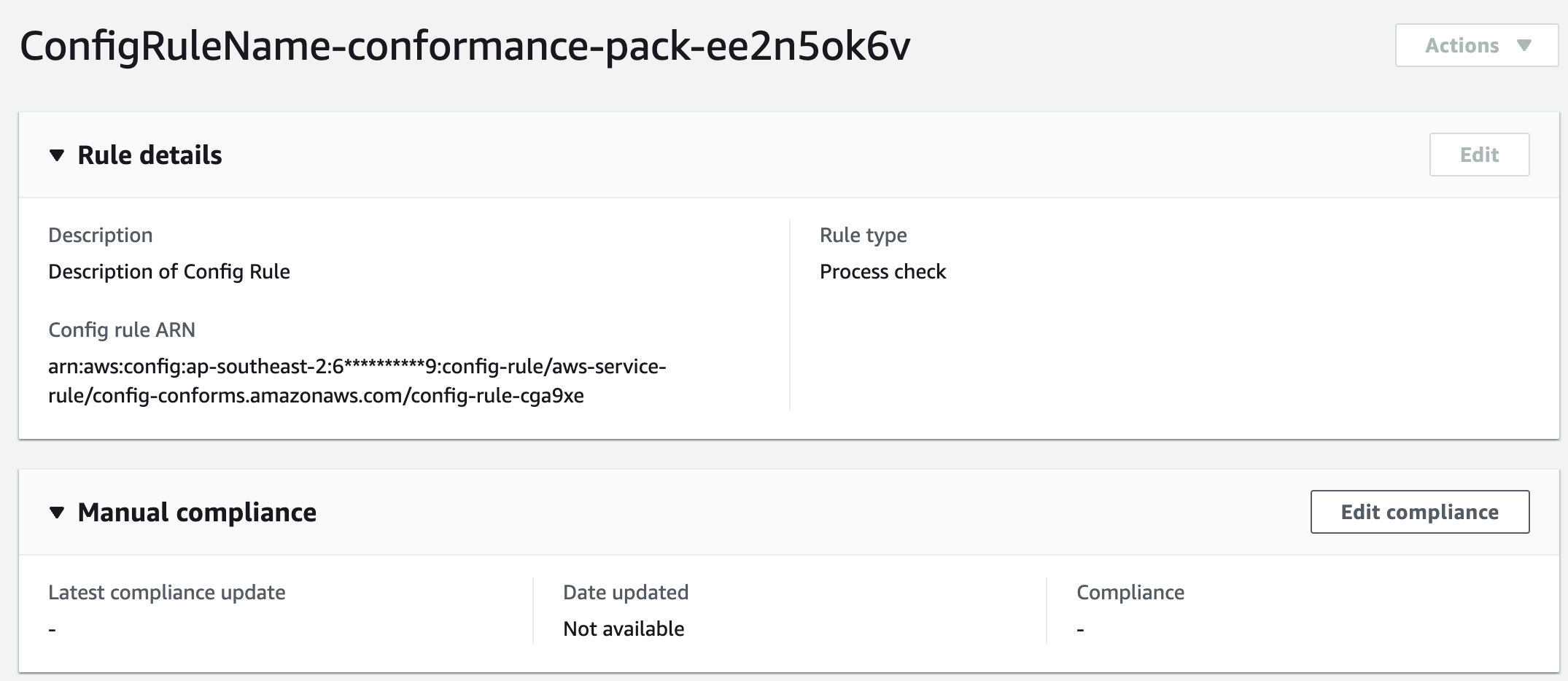 Track Manual Compliance tasks with AWS Config Process Checks