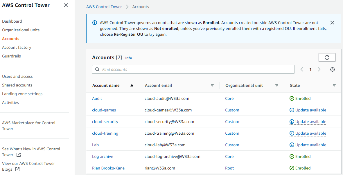 Don't forget to update your AWS Control Tower