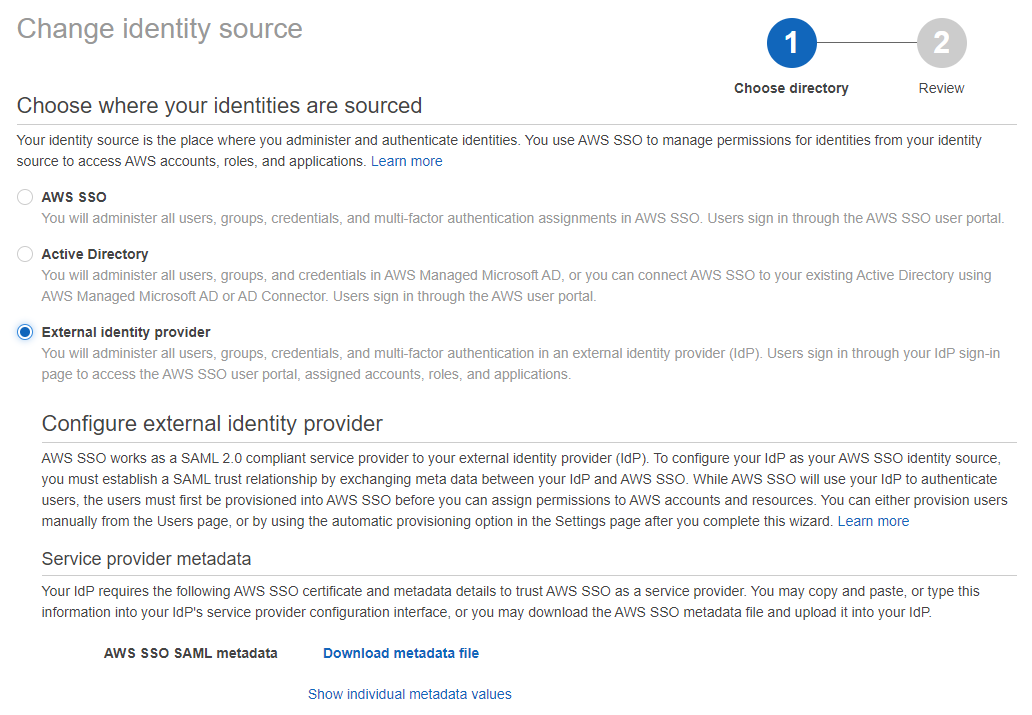 AWS Single Sign-On