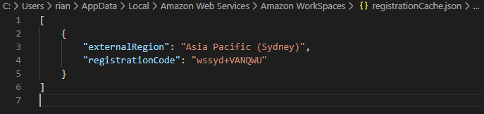 Configuring Amazon WorkSpaces Client Registration Code Automatically